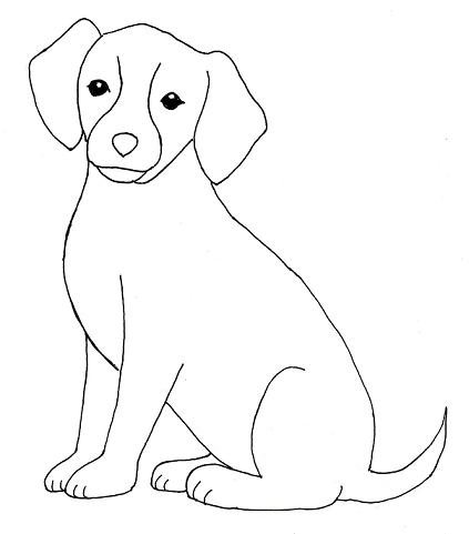 dog drawing easy