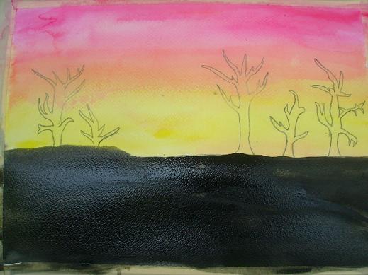 Paint a Mountain Sunset (for Beginners) : 10 Steps (with Pictures) -  Instructables
