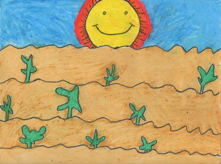 desert drawings for kids