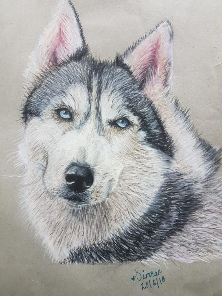 I love Huskies - Art Starts