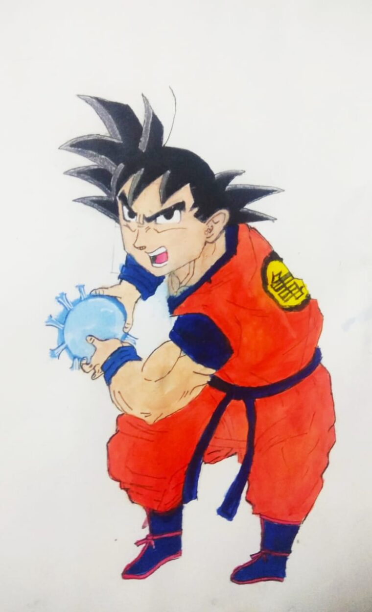 Goku From Dragon Ball Z Art Starts